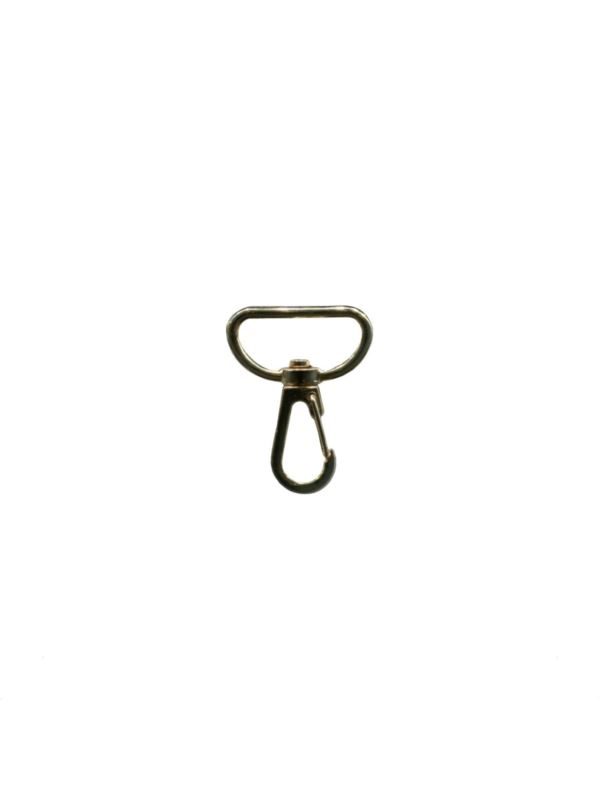 Karabińczyk metalowy - 26 mm - złoty - KLT-025 (05010) - 5szt./opak.