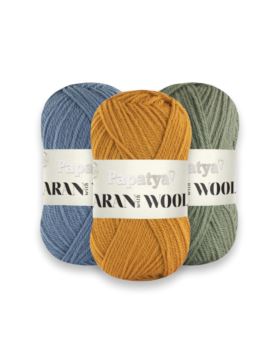 Włóczka - Papatya - Aran Wool - 0,5kg/opak.