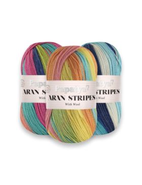 Włóczka - Papatya - Aran Stripes - 0,5kg/opak.