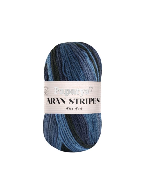 Włóczka - Papatya - Aran Stripes - 0,5kg/opak.