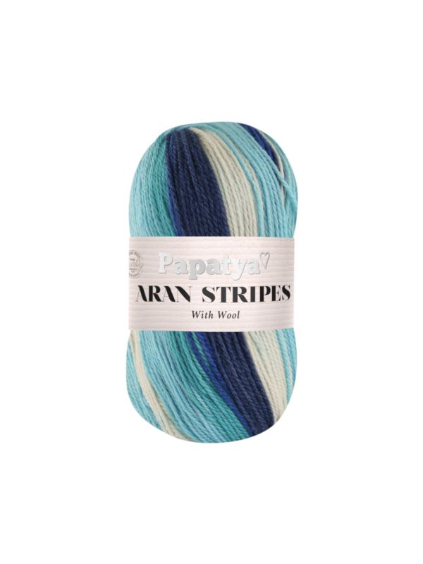 Włóczka - Papatya - Aran Stripes - 0,5kg/opak.
