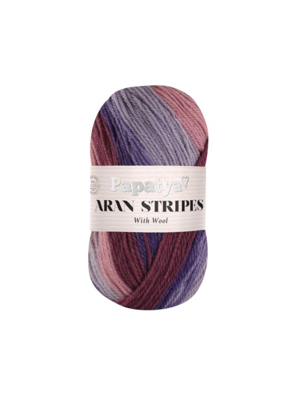 Włóczka - Papatya - Aran Stripes - 0,5kg/opak.