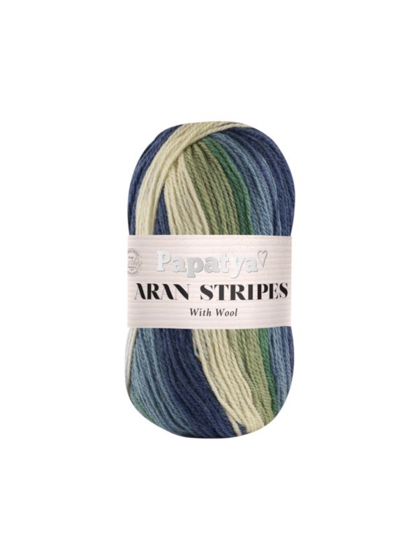 Włóczka - Papatya - Aran Stripes - 0,5kg/opak.