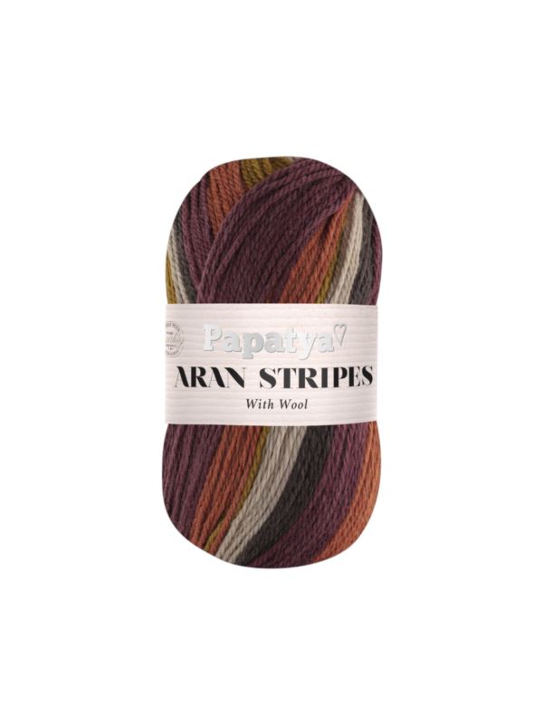 Włóczka - Papatya - Aran Stripes - 0,5kg/opak.