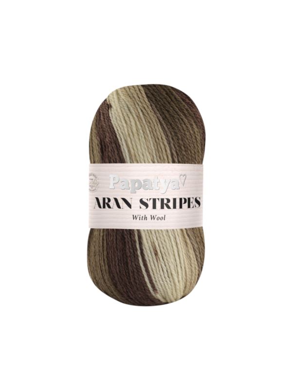 Włóczka - Papatya - Aran Stripes - 0,5kg/opak.