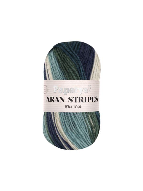 Włóczka - Papatya - Aran Stripes - 0,5kg/opak.