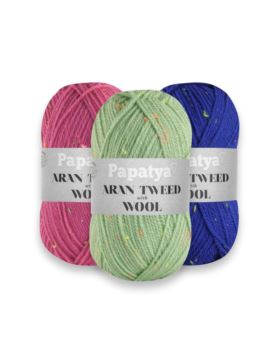 Włóczka - Papatya - Aran Wool Tweed - 0,5kg/opak.