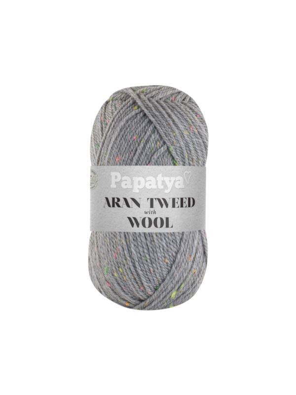 Włóczka - Papatya - Aran Wool Tweed - 0,5kg/opak.