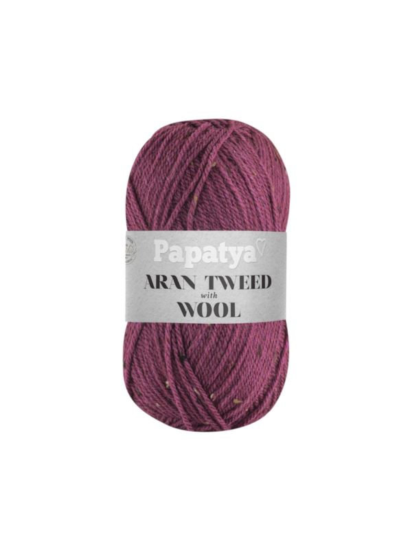 Włóczka - Papatya - Aran Wool Tweed - 0,5kg/opak.
