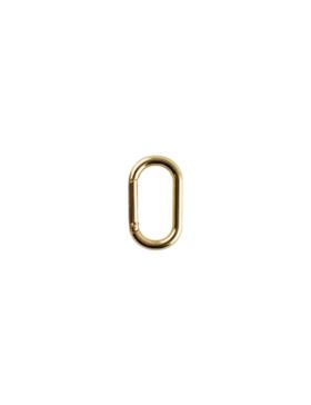 Karabińczyk metalowy owalny - 13x25 mm - złoty - KLT-019 (04829) - 5szt./opak.