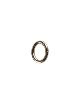 Karabińczyk metalowy owalny - 13x20 mm - srebrny - KLT-022 (04831) - 5szt./opak.