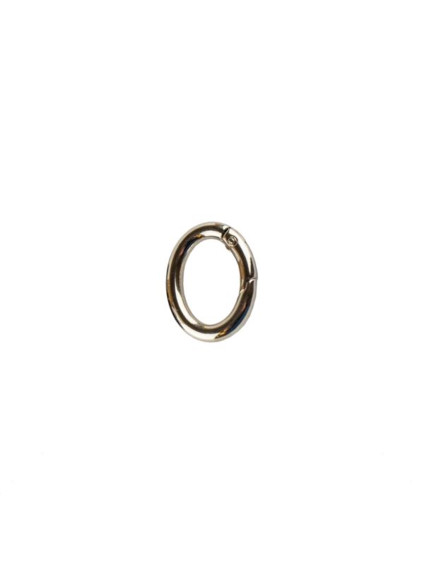 Karabińczyk metalowy owalny - 13x20 mm - srebrny - KLT-022 (04831) - 5szt./opak.