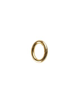 Karabińczyk metalowy owalny - 13x20 mm - złoty - KLT-022 (04831) - 5szt./opak.