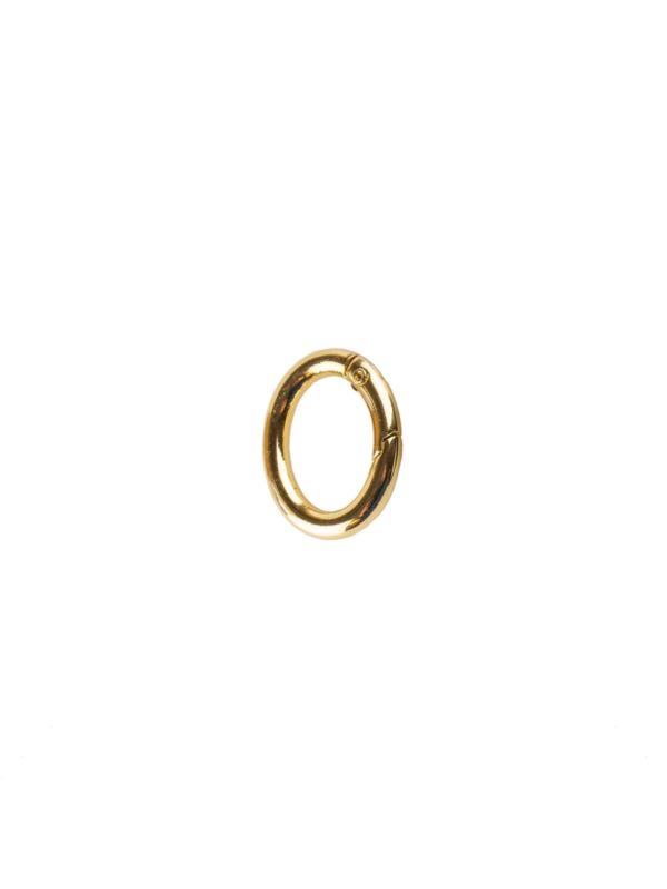 Karabińczyk metalowy owalny - 13x20 mm - złoty - KLT-022 (04831) - 5szt./opak.