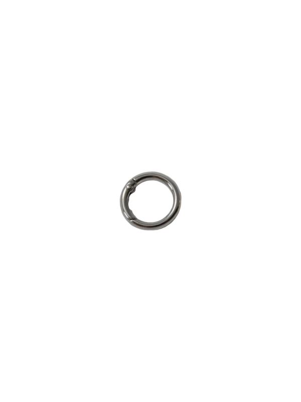 Karabińczyk metalowy okrągły - 25 mm - srebrny - KLT-004 (04141) - 5szt./opak.