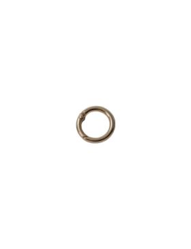 Karabińczyk metalowy okrągły - 25 mm - złoty - KLT-004 (04141) - 5szt./opak.