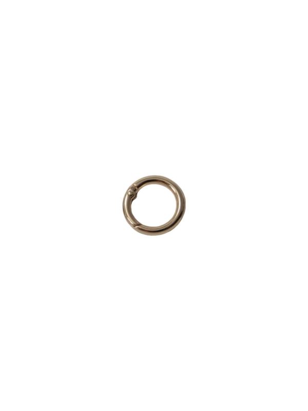 Karabińczyk metalowy okrągły - 25 mm - złoty - KLT-004 (04141) - 5szt./opak.