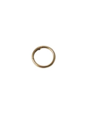 Karabińczyk metalowy okrągły - 40 mm - złoty - KLT-006 (04143) - 5szt./opak.