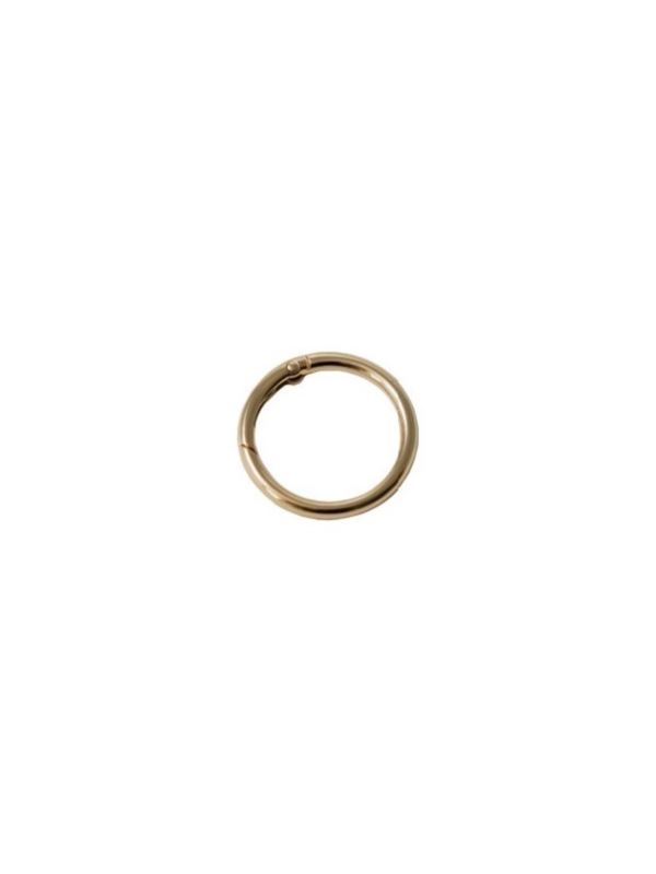 Karabińczyk metalowy okrągły - 40 mm - złoty - KLT-006 (04143) - 5szt./opak.