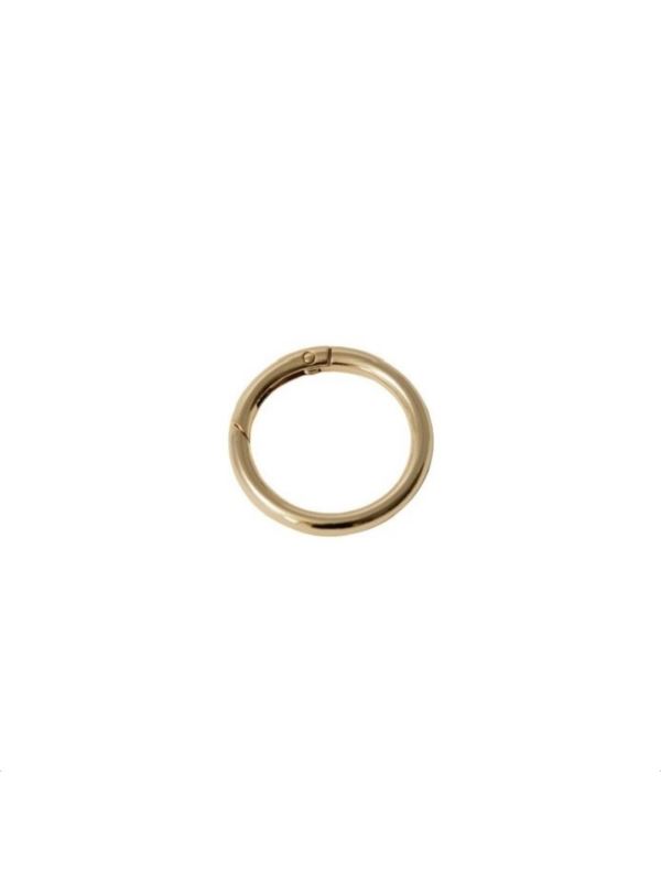 Karabińczyk metalowy okrągły - 48 mm - złoty - KLT-009 (04146) - 5szt./opak.