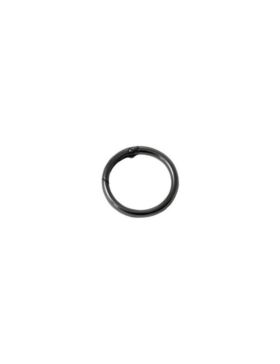 Karabińczyk metalowy okrągły - 40 mm - grafitowy - KLT-006 (04143) - 5szt./opak.