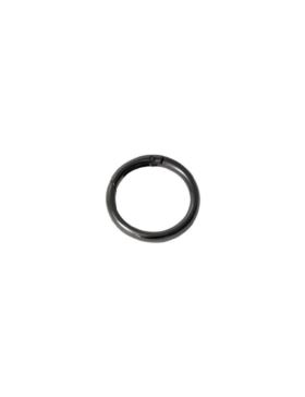 Karabińczyk metalowy okrągły - 48 mm - grafitowy - KLT-009 (04146) - 5szt./opak.