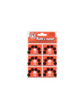 Zatrzaski metalowe KOH-I-NOOR 2 - 9 mm - czarne - 36szt./opak.