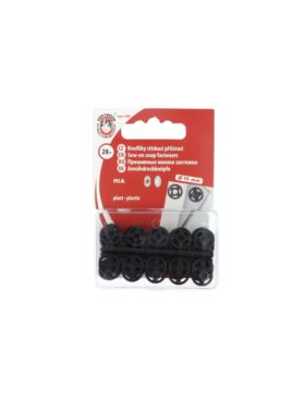 Zatrzaski plastikowe KOH-I-NOOR 3 - 10 mm - czarne - 5x20szt./opak.