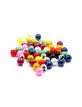 Koraliki plastikowe - 8 mm - 0,5kg/opak.