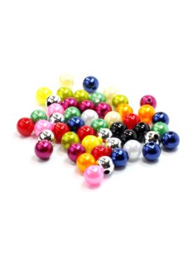 Koraliki plastikowe - 10 mm - 0,5kg/opak.