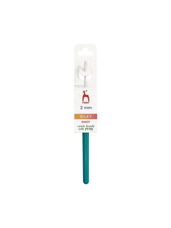 Szydełko teflonowe z plastikową rączką PONY - 14 cm