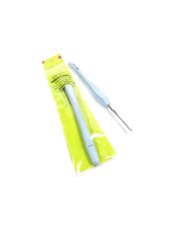 Szydełko aluminiowe z ergonomiczną rączką SKC - 16 cm