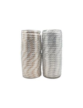 Sznur ozdobny metalizowany - 7 mm - FI-7/2PF - 20mb/opak