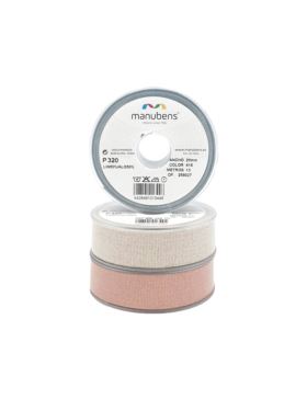 Taśma lniana MANUBENS - 50% len, 50% bawełna - 25 mm - 15mb/szt.