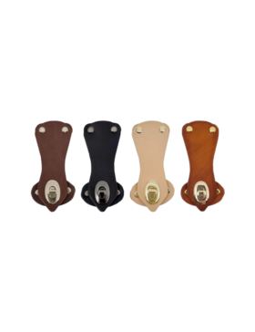 Zapięcie skórzane naturalne - Tun Short Jucht - 125 mm - Z1/TS