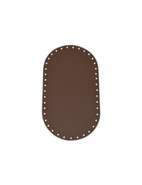 Spód do torby skórzany naturalny - Jucht - 220x120 mm (owal) - DO22-12