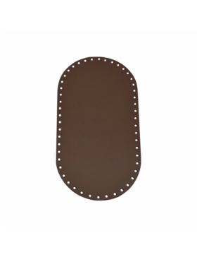 Spód do torby skórzany naturalny - Jucht - 260x140 mm (owal) - DO26-14
