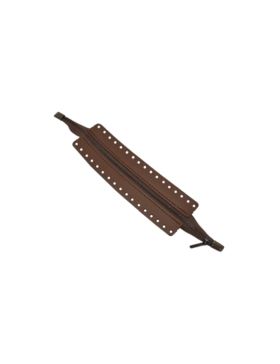 Zamek do toreb skórzany naturalny - Jucht - 30 cm - ZZ20
