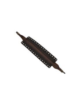 Zamek do toreb skórzany naturalny - Jucht - 30 cm - ZZ20