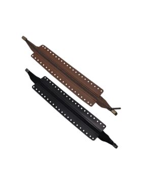Zamek do toreb skórzany naturalny - Jucht - 35 cm - ZZ25