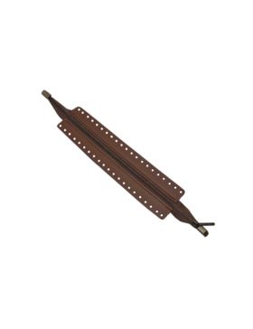 Zamek do toreb skórzany naturalny - Jucht - 35 cm - ZZ25