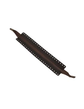 Zamek do toreb skórzany naturalny - Jucht - 40 cm - ZZ30