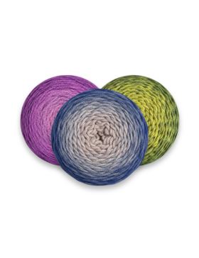 Sznurek poliestrowy - Ombre - 3 mm - 300mb/szt.