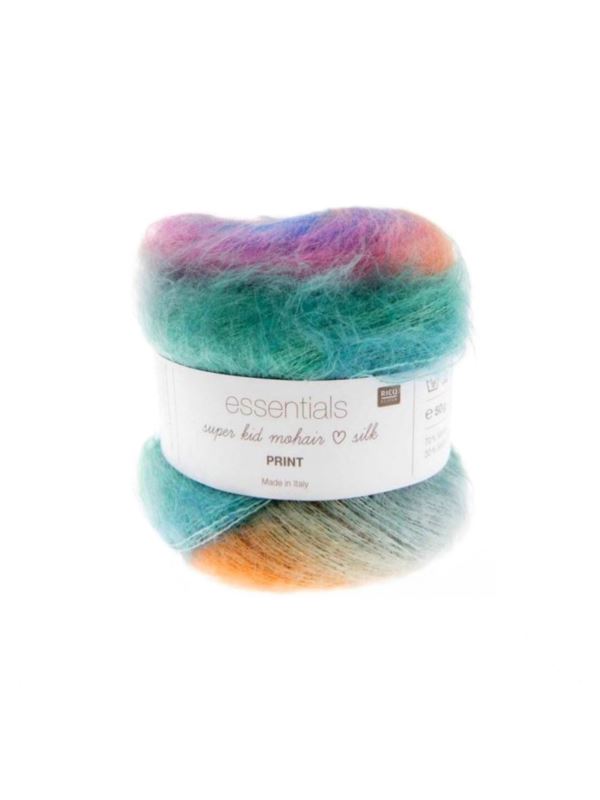 Włóczka - Rico Design - Essentials Super Kid Mohair Loves Silk Print - 100g/opak.