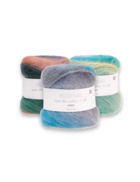Włóczka - Rico Design - Essentials Super Kid Mohair Loves Silk Print - 100g/opak.