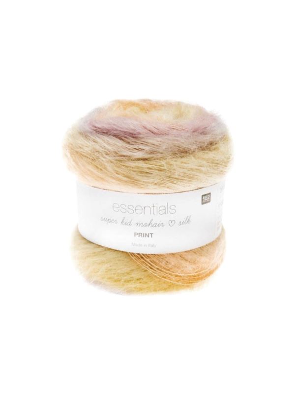 Włóczka - Rico Design - Essentials Super Kid Mohair Loves Silk Print - 100g/opak.