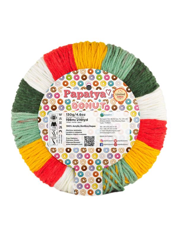 Włóczka - Papatya - Donut - 130g/szt.