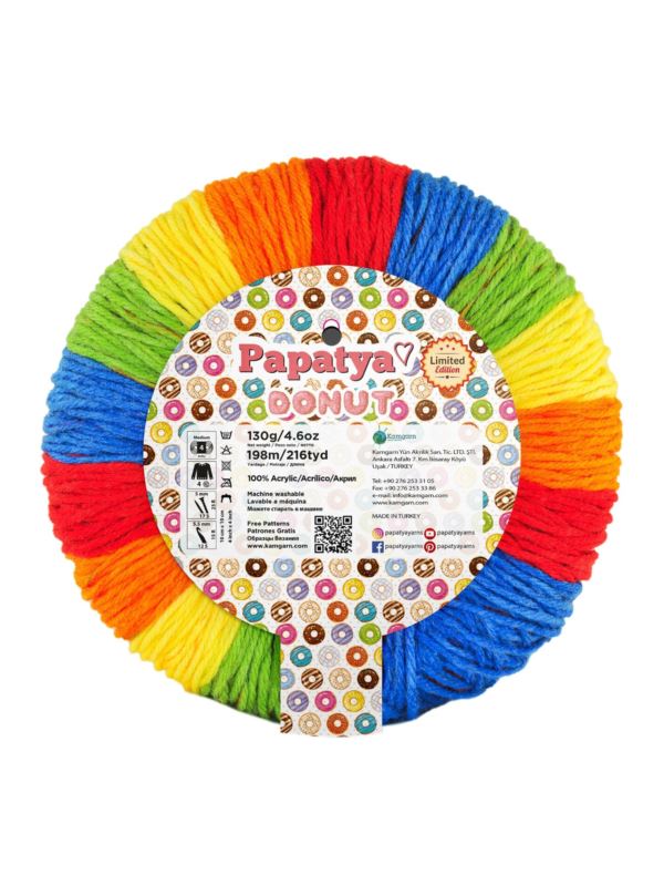 Włóczka - Papatya - Donut - 130g/szt.