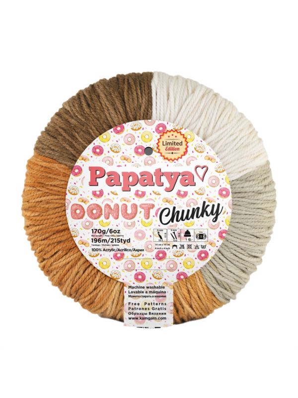 Włóczka - Papatya - Donut Chunky - 170g/szt.