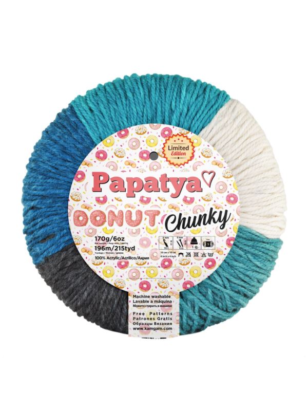 Włóczka - Papatya - Donut Chunky - 170g/szt.